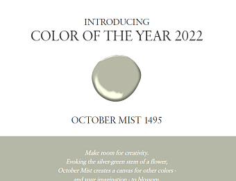 Цвет Года 2022 по версии Benjamin Moore